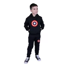 Moletom Vingadores Capitão América Calça Blusa Infantil