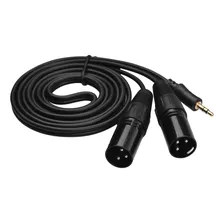 Cable De Audio Xlr 1/8 Macho, 3 Núcleos De 5 Mm A Estéreo De