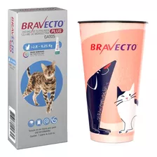 Bravecto Plus Gatos 2,8 A 6,25kg Transdermal + Brinde