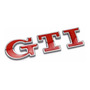 Emblema Volkswagen Golf Gti Cromo/rojo Mk3 Mk4 Mk5 Mk6 Mk7