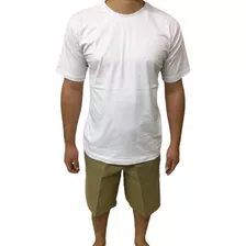 Bermuda + Camiseta Para Preso Padrão Cdp, Kit Barato 2 Peças