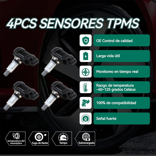 Sensor Tpms Presion For Mercedes-benz S-class Sl Slc Slk Foto 3