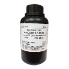 Hidroxido Sodio Microperolas Pa Fr. 500g C/ Laudo Pureza