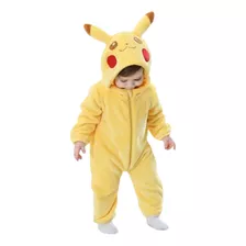 Pijama Entero Kigurumi Bebe. Pikachu Pokemon 