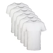 Camisetas Gildan Crew Para Hombre Blancas (pack X6) Grandes
