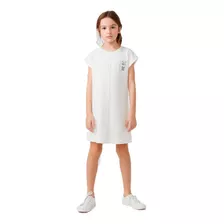 Vestido Infantil Sem Mangas Com Bordado