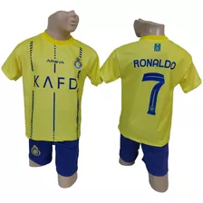 Kit Conjunto Infantil Do Al Nassr Amarelo 2023/2024