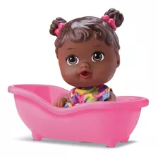 Boneca Little Dolls Banheirinha Negra - Diver Toys 8038