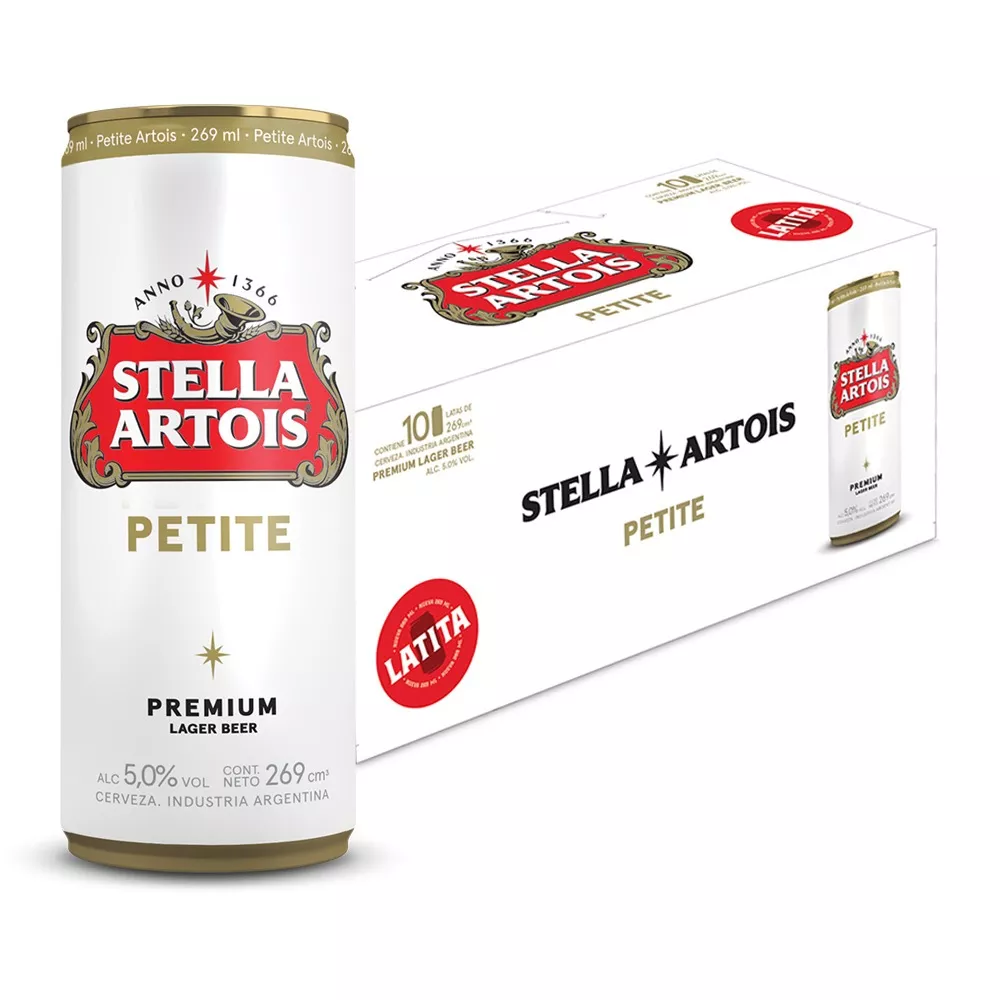 Cerveza Stella Artois European Pale Lager Rubia Lata 269 ml 10 U