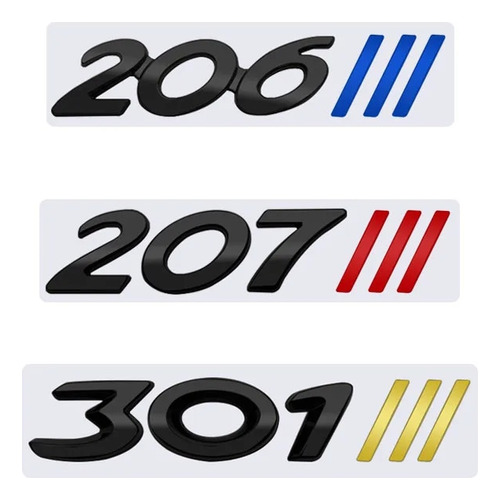 For Peugeot 107 206 207 208 301 307 308 508 Logo Sticker Foto 3