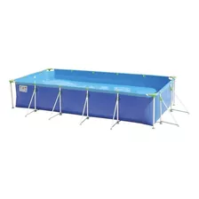 Piscina Estructural Rectangular Mor 001027 Con Capacidad De 10000 Litros De 4.42m De Largo X 2.7m De Ancho De 4.2m De Diámetro Azul