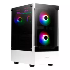 Gabinete Gamer Gamdias Talos E3 Wh Cristal Templado Blanco