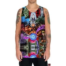 Regata Camiseta Anime Mangá Naruto Série Desenhos Art 09