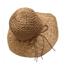 Capelina Sombrero Importado Gorro Verano Rafia Mujer Visera 