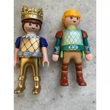 Boneco Playmobil Medieval Rei Soldado Antigo Series