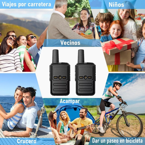 2 Radios Walkie Talkie Usb Recargable 16 Canale Mini 5km Foto 4