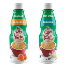 Kit 2 Garrafas Coffee Taste Creamer Caramelo E Baunilha