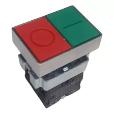 Botón Pulsador Partir/parar Rojo Verde 22mm 1na+1nc Chint
