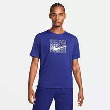 Playera De Running Para Hombre Nike Dri-fit Miler D.y.e.