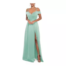 Vestido Feminino Longo Para Madrinha De Casamento Com Fenda