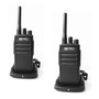 Kit 2 Radios Porttiles Tx 320 Txpro Uhf 400 470 Mhz  16 Ch Color Negro