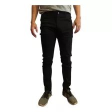 Jean Azul Negro Chupin Recto Hombre