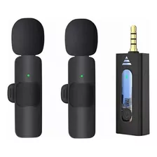 Doble Mini Micrófono Solapa Inalámbrico Plug 3.5mm Android