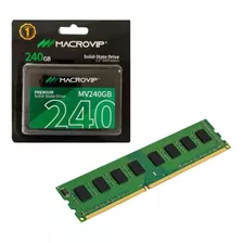 Kit Upgrade C/ Memória 8gb Ddr3 + Ssd 240gb