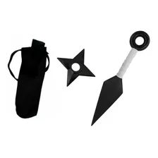 Kunai Naruto + Porta Kunai + Shuriken