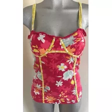 Hermosa Blusa Hollister Flores 100%original