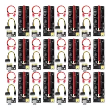 Pack 12 Riser 1x A 16x V009s Pcie Cable Usb 3.0 60cm Mineria