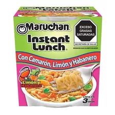 Sopa Instántanea Maruchan Con Camarón Limón Y Habanero 64 Gr