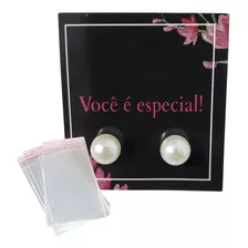 100 Pares De Brinco De Perola Feliz Natal Boas Festas Mimos 