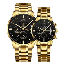 Nibosi 2309 Quartz Classic Couple Watch 2 Peças