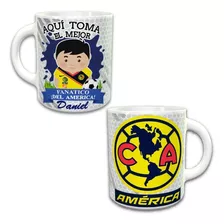 Taza De Café Club América De Fútbol Personalizada Aficionado