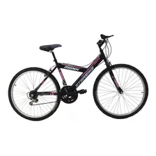 Bicicleta De Montaña Mtb Starbike 2.1 18 Velocidades Color Negro/rosa