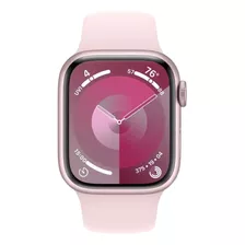 Apple Watch Series 9 Gps + Cellular Caixa Rosa De Alumínio 41 Mm Pulseira Esportiva Rosa-clara M/g