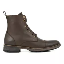 Borcego Hombre Cuero Briganti Bota Acordonado Hcbo00982