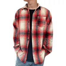 Camisa Leñadora Invierno Hombre Franela Diseño Escocés 