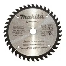 Makita D-51328 Disco De Sierra 6 1/2x 20 Mm X 40 T C/reducto