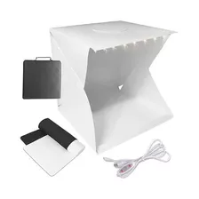 Caja De Luz 40x40cm Estudio Fotografico Doble Led Producto 