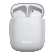 Audífonos In-ear Inalámbricos Baseus W04 Pro White Con Luz Led