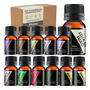 Kit 12 Essencia Para Difusor Umidificador Aromatizador Vaporizador De Ambiente Concentrada Hidrossolúveis 10ml Kaizu
