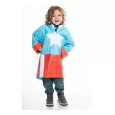 Impermeable Para Niño Niña Súper Héroes Poncho Lluvia