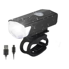 Farol Lanterna Bike Led 3 Funções Recarregável Usb Forte