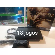 Ps3 Super Slin+fifa 19+gta5+god Of War 3+the Last Of Us 