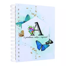 Agenda Planner Permanente Butterfly 254 Páginas Capa Mdf 