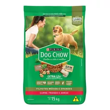 Ração Cachorro Filhote Médio Grande 15kg Purina Dog Chow Mix