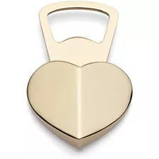 Kate Spade Park Circle Heart Abrebotellas, 0.35 Lb, Metálico