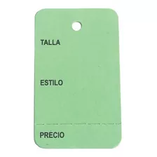 100 Etiquetas Perforadas Para Ropa Con Precio Talla Estilo